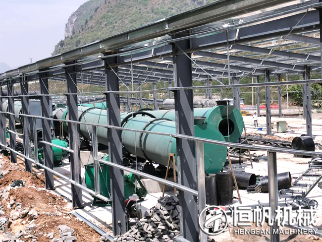 復工復產(chǎn),年產(chǎn)十五萬噸雞糞有機肥生產(chǎn)設(shè)備助力貴州肥料廠區(qū)建設(shè)(圖4) 貴州有機肥設(shè)備